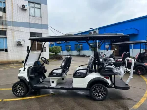 Guangzhou Supplier OEM Custom Color High Performance Energy Saving 6 Passenger 72v Lithium Battery Electric Golf Cart for Sale