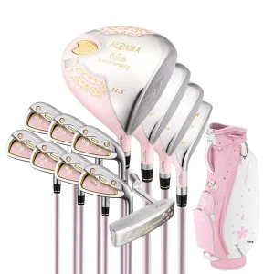 HONMA Sakura No Mai Dance Cherry 65th Anniversary Limited Golf Club Set 4 Wood 7 Iron Ladies’ for L Hardness 17 Accessories