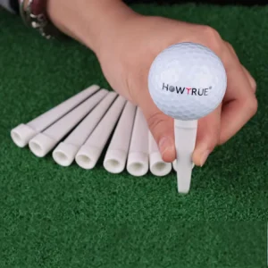 HOW TRUE Durable Golf Tee Accessories New Design 72mm Multicolor Plastic Wedge Flat Golf Tees