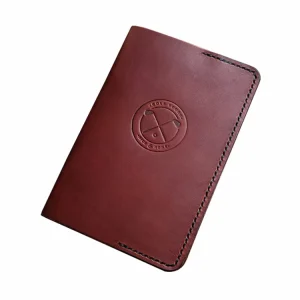 Handmade Custom Logo Promotional Golf Scorecard Holder Yardage Book Cover Genuine Leather Modern Design Durable Accessory Gift