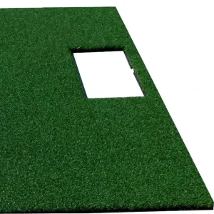 Heavy Duty Driving Range Practice Real Feel Golf Fairway Hitting Mat Rubber Nylon EVA Material 1500x1500mm Size Tee Line Hitting