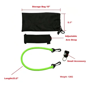 Heavy Duty Latex Golf Swing Training Accessories 23inch Resistance Tube Trainer Golf Swing Trainer Golf Swing Training Aids