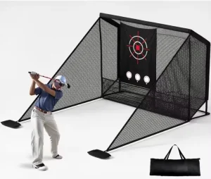 Heavy Duty Portable Indoor Outdoor Golf Hitting Cage with Multi Target Zone OEM Customization
