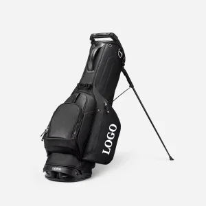 High Density Golf Travel Bag High Quality Leather Golf Bag Fits Full Set of Clubs Golf Gear Bag