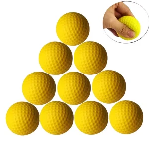 High Elasticity Soft Golf Training Balls in Stock Indoor Anti Impact Toy Balls Custom Logo Printing Practice