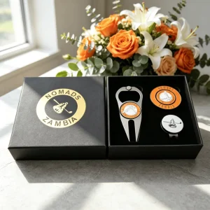 High End Design New Creative American Style Fancy Golf Ball Marker Set Box