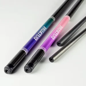 High End Premium Quality 58 Inch Carbon Fiber Shaft 2 Pc Pool Cue Carbon Fiber Colorful Butt Billiard Cue for Pool Sale