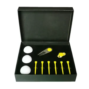 High Grade Business Golf Ball Gift Set Black 24x20x6 CM