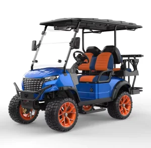 High Ground Clearance Golf Cart with Rear Storage Box Low Speed Patrol Golf Cart Commercial Golf Course Golf Cart