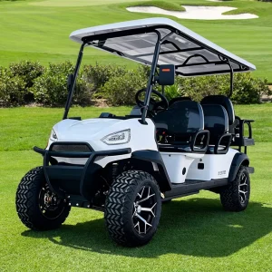 High Performance Electric White 72V Golf Cart with Loading Platform Luxury CE Certified for Hunting and Farm