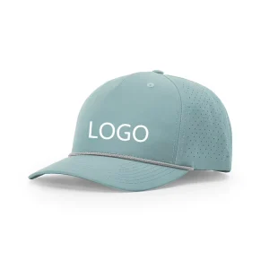High Performance Golf Rope Trucker Moisture Wicking 355 Laser Perforated Mesh Cap Sun Protection