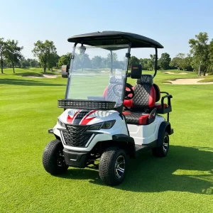 High Performance Off road Electric Sightseeing 4 Seater Golf Cart with 72V Powerful Motor for Golf Courses Resort Transportation
