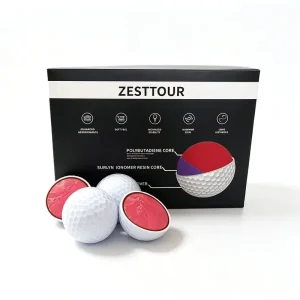 High Performance Synthetic Rubber 3 Piece Golf Ball Surlyn 3 Layer Tournament Golf Balls With Personalised Packaging