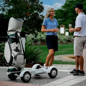 High Power Foldable Electric Mobility Scooter with Aluminium Frame and Lithium Battery Longboard Golf Trolley Cart
