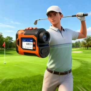 High Precision 6x Magnification 5 600m Laser Class 1 Golf Hunting Rangefinder Slope Function IP65 Protection 0.1m Accuracy LCD