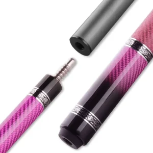 High Quality 11.8 12.5mm Tip 10.5 11.5 11.8 12.5 12.9mm Shaft Optional Pink Carbon Fibre Billiards Pool Cue