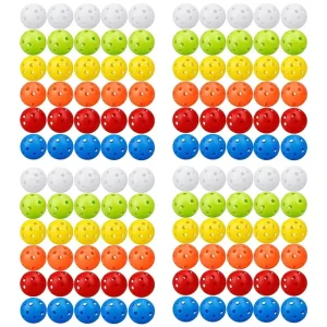 High Quality 42mm 70mm Pickleball Airflow 26 Holes PE Hollow Golf Practice Training Balls