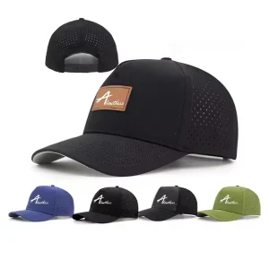 High Quality Apparel Polyester Golf Cap Embroidery Logo Curved White Golfing Baseball Hat