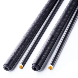 High Quality Carbon Fiber Pool Cue Stick 11.8mm 12.5mm Tip 1 2 Joint Carbon Cue Shaft & 3D Floating Printing Butt