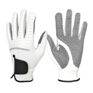High Quality Custom Hand Golf Gloves Breathable Stretch Lightweight Non Slip Genuine Goatskin Brand Made in China