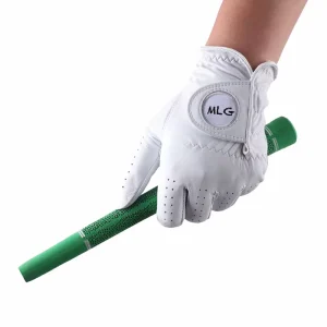 High Quality Custom Logo Black Cabretta Leather Anti Slip Soft Breathable Golf Gloves