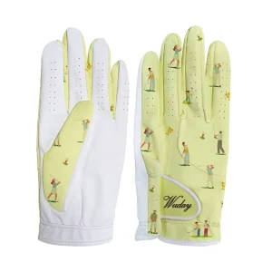 High Quality Custom Logo Left Handed Soft Cabretta Golf Glove Kids Ladies Mens