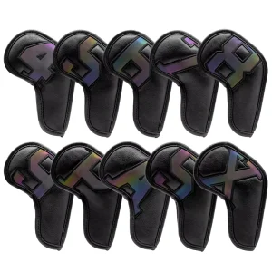 High Quality Custom PU Leather Golf Iron Headcover Golf Club Covers Golf Putter Cover