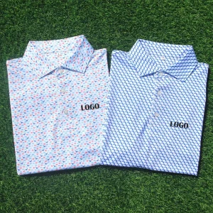 High Quality Custom logo Your Own Design Polyester Spandex Print Dry Fit Short Short Sleeve Men’s Golf Polo Shirts