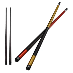 High Quality Durable Real Carbon Fiber Maple Pool Billiard Cue 58inch Two Piece 1 2 Split Structure Center Joint Stainless Steel