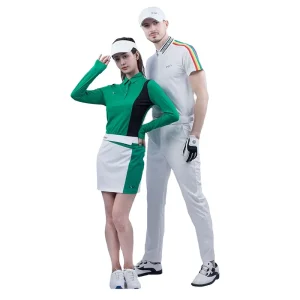 High Quality Embroidery Logo Women’s Autumn Long Sleeve Golf Polo T Shirt