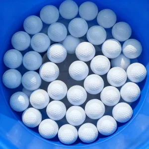 High Quality Floating Golf Ball White and Yellow 2 Layer Surlyn Float Ball Golf Training Aids