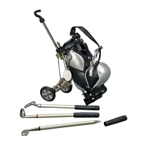 High Quality Gift 3 Pieces Mini Golf Bag Club Pens Set