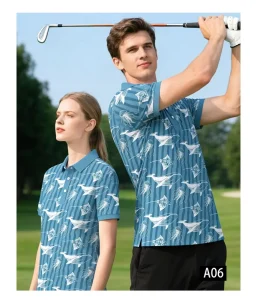 High Quality Golf Clothes Men’s Golf Polo Shirt Men’s Casual Daily Short Sleeve Classic Top Golf Shirts with Quick Dry UPF