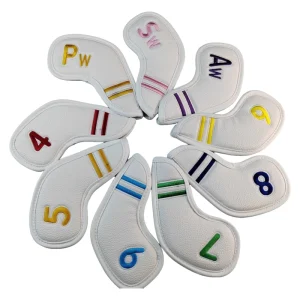 High Quality Golf Club Head Cover Custom Golf Club Water Proof PU Leather Covers Iron Putter Headcover