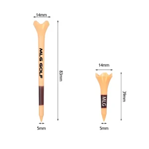 High Quality Golf Tees Plastic Custom Logo Package Bulk Multiple Colors Durable Rubber Plastic Golf Tees
