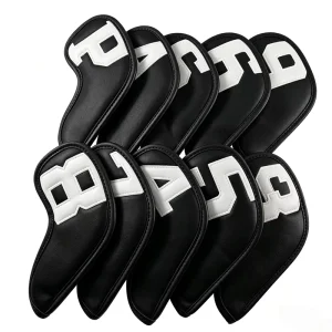 High Quality Magnetic Golf Iron Head Cover in Stock PU Leather