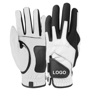 High Quality Manufacturer Design Anti Slip Breathable Cabretta Leather Golf Gloves Custom Durable Leather Golf Glove