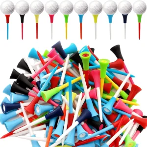 High Quality Multicolor Plastic Golf T Tees Different Length Options Vibrant Colors For Individual Players And Golfing Events
