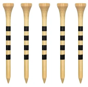 High Quality New Design Golf Tee Golf Gift Club Wooden Bamboo Colorful Golf Tee