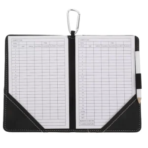 High- Quality PU Leather Golfs Scorecard Holder Golf Club Gift Yardage Book Cover Scorecards Protector