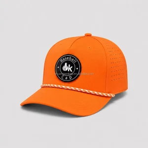 High Quality PVC 5 Panel Personalized Customized Design LOGO Baseball Golf Cap Breathable Casual Sport Rope Cap