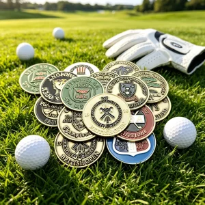 High Quality Plastic Cardboard Display Stand for 24 mm Magnetic Golf Ball Marker hat Clip With Line