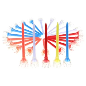 High Quality Plastic Crown Design Colorful Mix Packed Multi Size Golf Tee