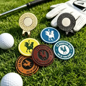 High Quality Plastic Magnetic Metal Golf Ball Marker hat Clip