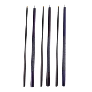 High Quality Pure Carbon Fiber Pool Snooker Cue 11.8 12.5mm Shaft Stainless Steel 1 2 Piece Center Joint Factory Direct