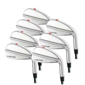 High Quality Right Handed Stainless Steel Golf Irons OEM CNC Unisex Head with Rubber Grip and Headcover Golf Bag