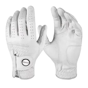 High Quality Soft Cabretta Leather Golf Glove with Magnet Ball Marker Custom Logo