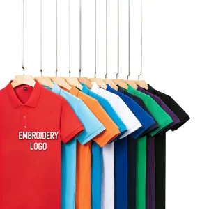 High Quality Solid Color Casual T Shirts Embroidered Polo Shirts Custom Logo Casual Brand Sportswear Men Golf Apparel