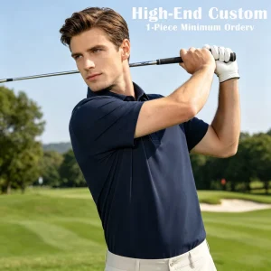 High Quality Solid Color Polo Tee Men Custom Embroidery Logo for Golf Baseball Sport Business Casual Summer Wear