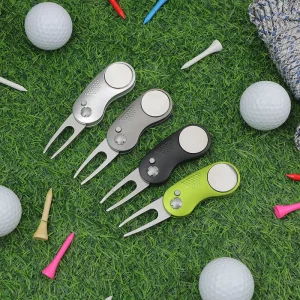 High Quality Stainless Steel Portable Golf Repair Tool Durable Golf Pitch Fork Golf Accessory for Tournament Promotion